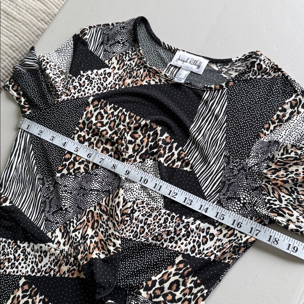 Joseph Ribkoff Mixed‑Print Dress Size 8 - Picture 9 of 15